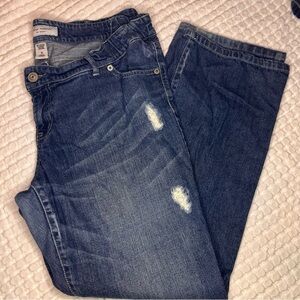 Liz Lange Maternity Jeans‎ for Target Distressed Blue Denim Size 10 Medium Wash